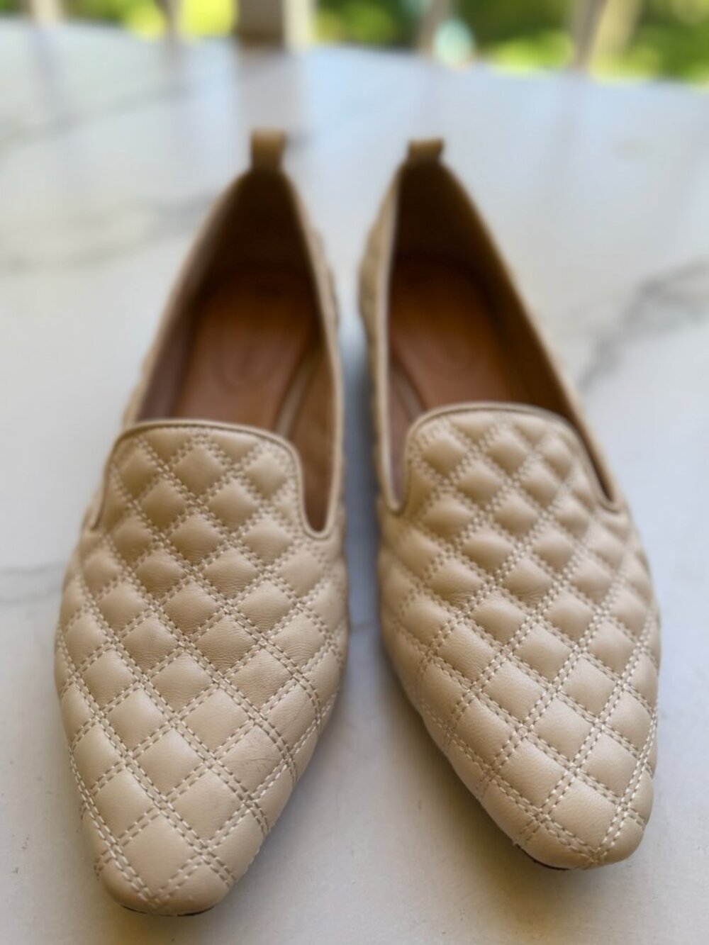 Corso Como Quilted Pointed-Toe Flats Size 8